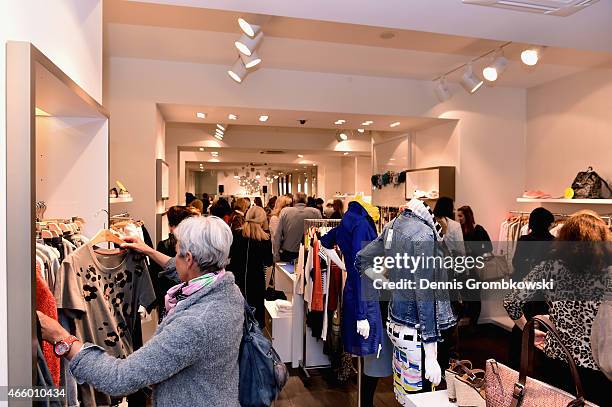 General atmosphere of the Grazia and Marc Cain store event on March 12, 2015 in Osnabrueck, Germany.