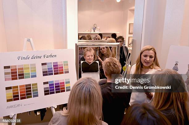 General atmosphere of the Grazia and Marc Cain store event on March 12, 2015 in Osnabrueck, Germany.