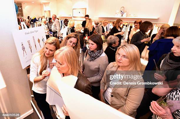 General atmosphere of the Grazia and Marc Cain store event on March 12, 2015 in Osnabrueck, Germany.
