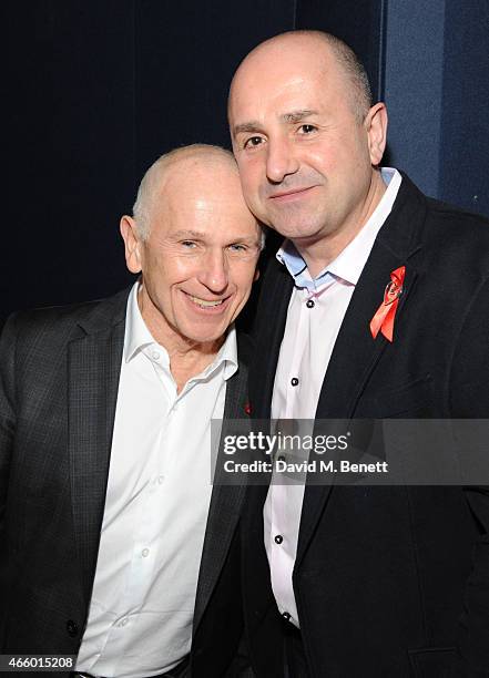 Wayne Sleep and Jose Bergera attends the Terrence Higgins Trust auction at Christie's King Street on March 12, 2015 in London, England.