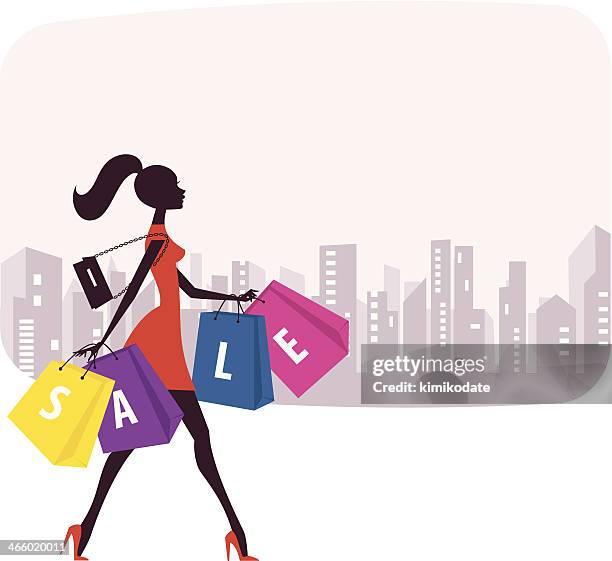 ilustraciones, imágenes clip art, dibujos animados e iconos de stock de venta de compras - tacones altos