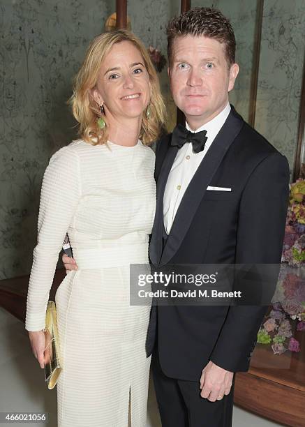 Brooke Barzun and American Ambassador Matthew Barzun attend the Alexander McQueen: Savage Beauty Fashion Gala at the V&A, presented by American...