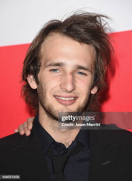 Hopper Penn attends the premiere of Open Road Films' "The Gunman" at Regal Cinemas L.A. Live on March 12, 2015 in Los Angeles, California.