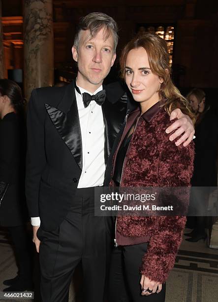 Jefferson Hack and Alexia Niedzielski attend the Alexander McQueen: Savage Beauty Fashion Gala at the V&A, presented by American Express and Kering...