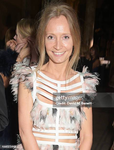 Martha Ward attends the Alexander McQueen: Savage Beauty Fashion Gala at the V&A, presented by American Express and Kering on March 12, 2015 in...