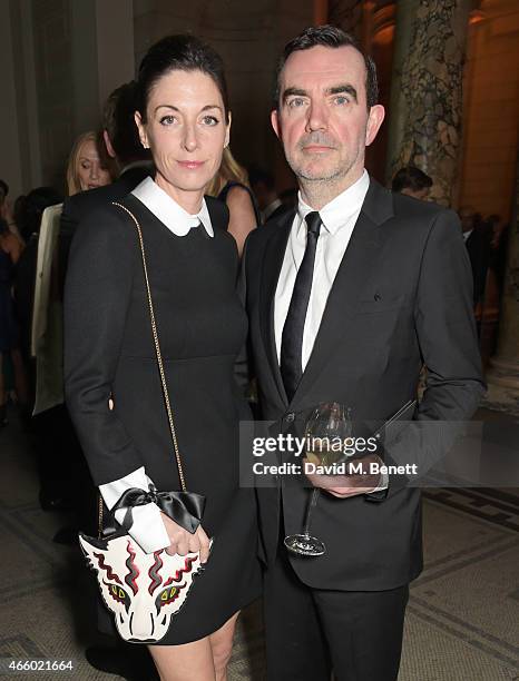 Mary McCartney and Simon Aboud attend the Alexander McQueen: Savage Beauty Fashion Gala at the V&A, presented by American Express and Kering on March...