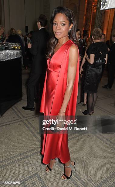 Naomie Harris attends the Alexander McQueen: Savage Beauty Fashion Gala at the V&A, presented by American Express and Kering on March 12, 2015 in...