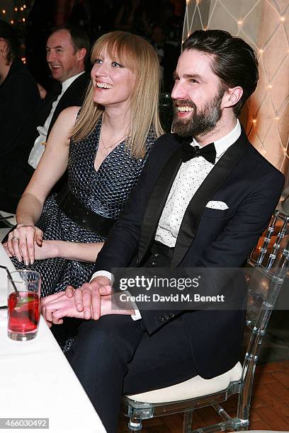 Jade Parfitt and Jack Guinness attend the 'Many Hopes' London Banquet and Fashion Show at St. Dionis on March 12, 2015 in London, England.