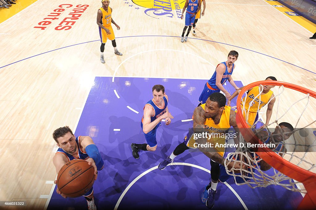 New York Knicks v Los Angeles Lakers