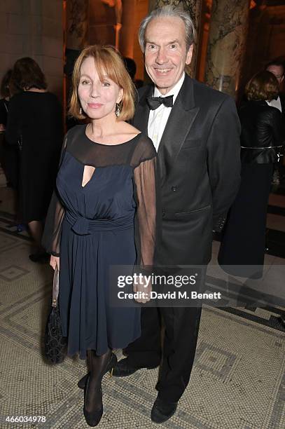 Sarah Sands attends the Alexander McQueen: Savage Beauty Fashion Gala at the V&A, presented by American Express and Kering on March 12, 2015 in...