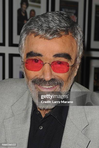 Burt Reynolds attends the Student Filmmakers showcase at the 2015 Palm Beach International Film Awards on March 12, 2015 in Boca Raton, Florida.