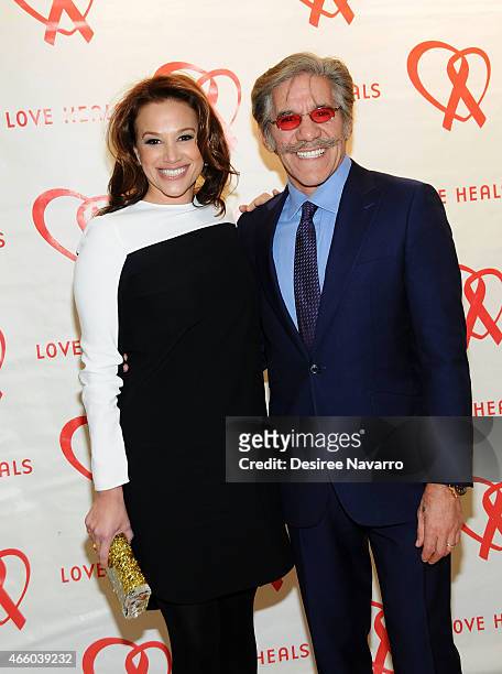 Erica Michelle Levy and Geraldo Rivera attend Love Heals 2015 Gala at the Four Seasons Restaurant on March 12, 2015 in New York City.