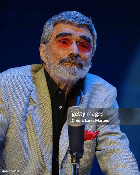 Burt Reynolds attends the Student Filmmakers showcase at the 2015 Palm Beach International Film Awards on March 12, 2015 in Boca Raton, Florida.