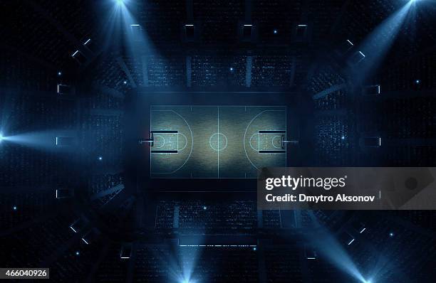 basketball arena - scoreboard stock-fotos und bilder