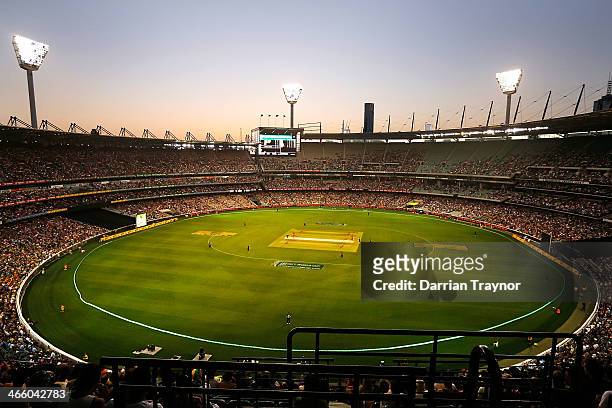 General view during game two of the International Twenty20 series between Australia and England at the Melbourne Cricket Ground on January 31, 2014...