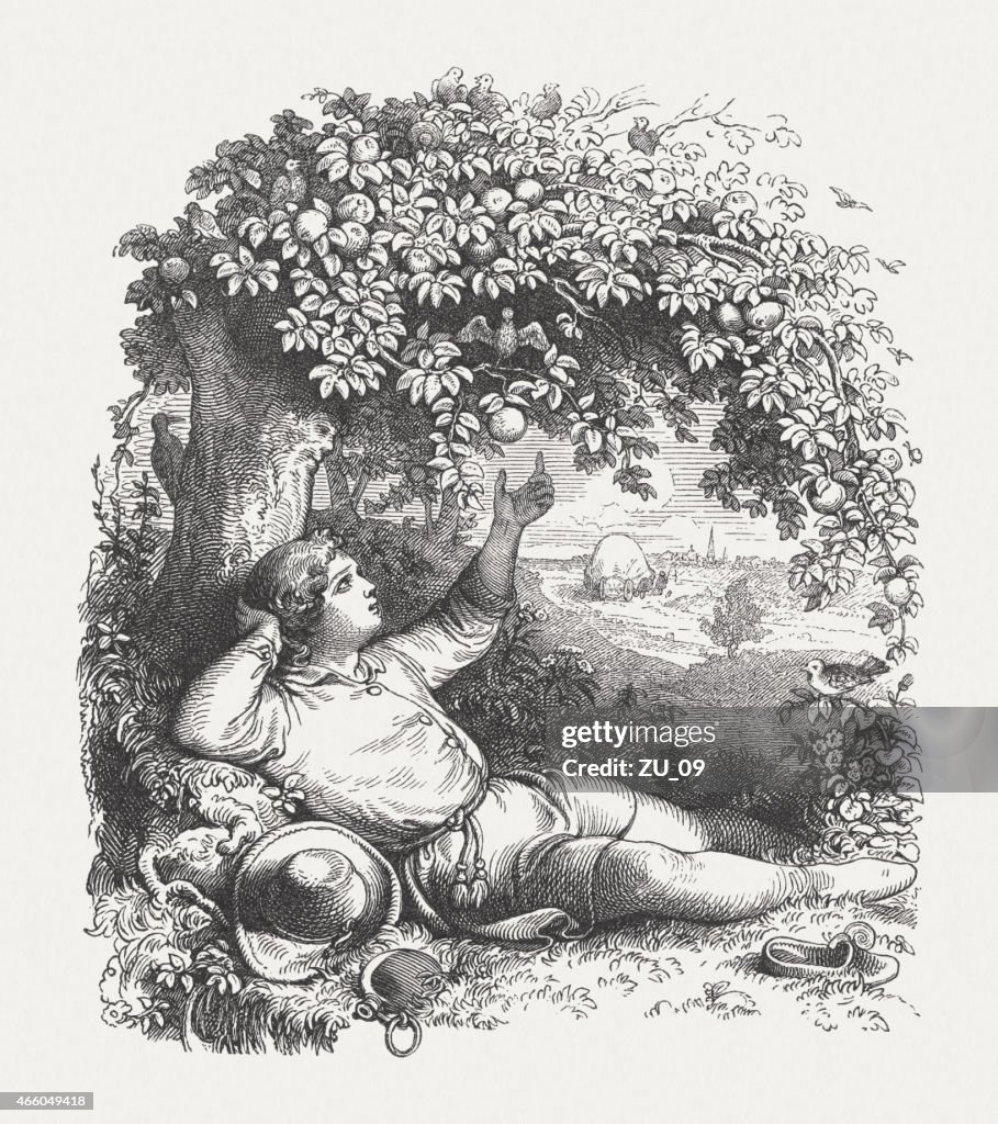 The Summer, wood engraving, published in 1860