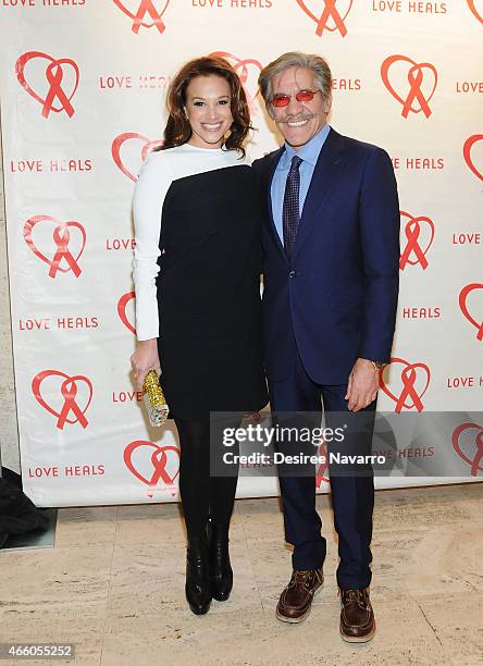 Erica Michelle Levy and Geraldo Rivera attend Love Heals 2015 Gala at the Four Seasons Restaurant on March 12, 2015 in New York City.