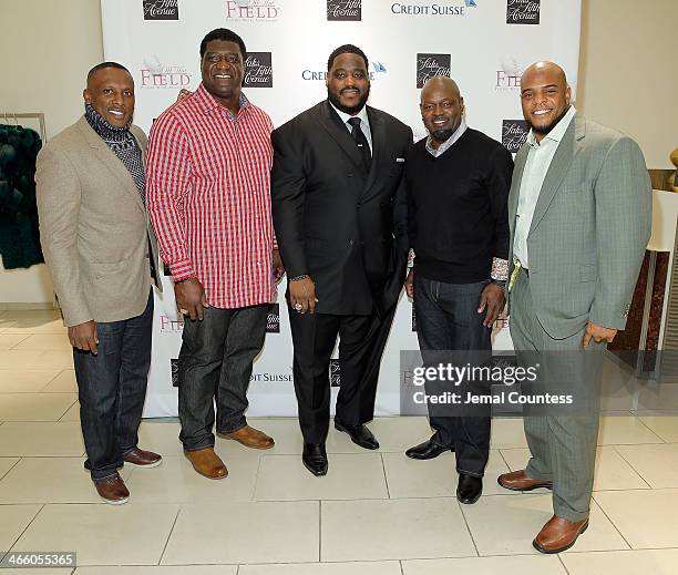 Former NFL player and Heisman Trophy winner Tim Brown, former NFL player Ray Brown, former NFL player and sports commentator Damien Woody, former NFL...