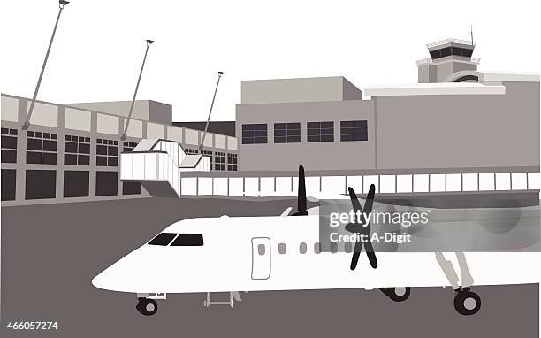 smallaircraft - air traffic control stock illustrations