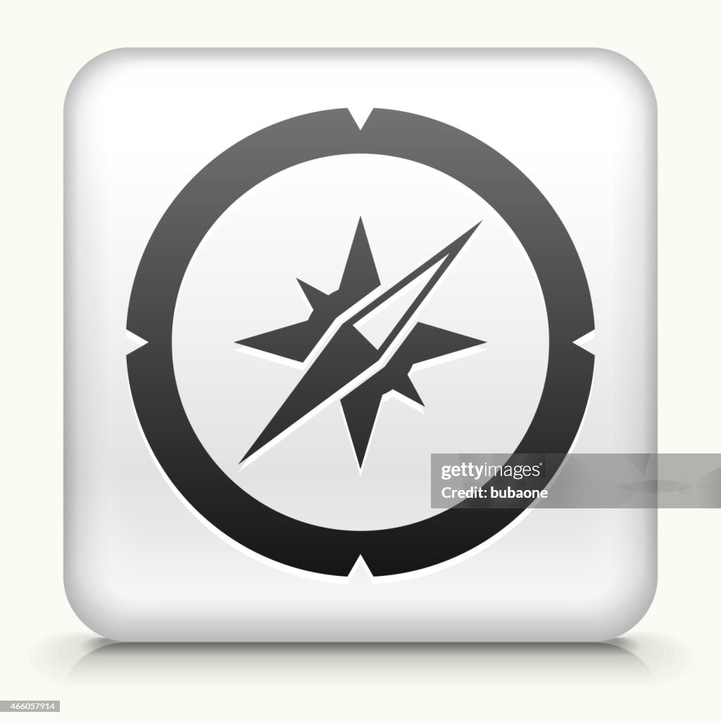 Button Compass Drawing Square Button With Compass Royalty Free Vector Art High-Res Vector ...
