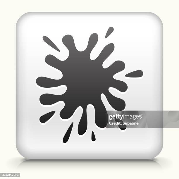 square button with paint splash - paintball stock illustrations