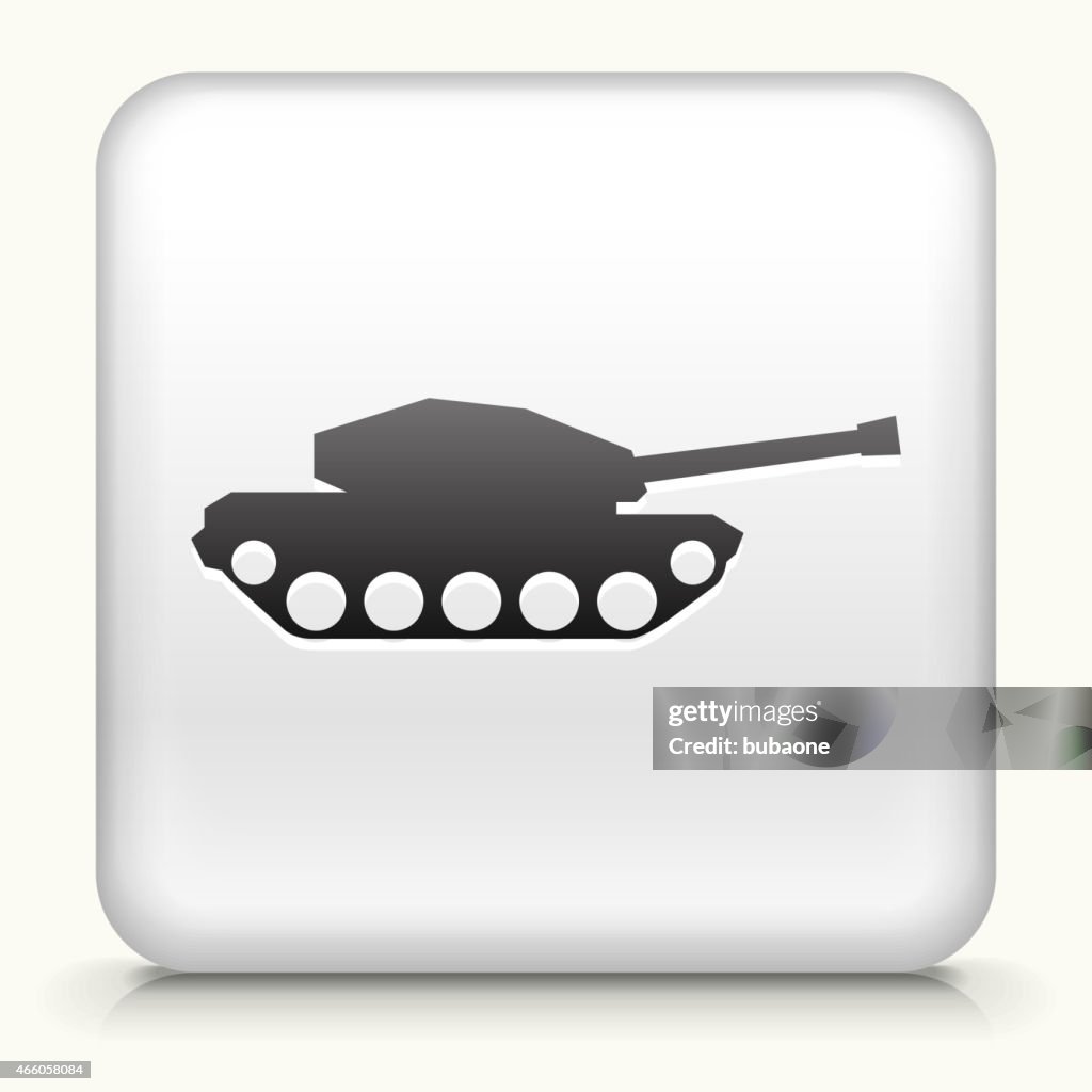 Tank Button Sticker Square Button With Tank Royalty Free Vector Art High-Res Vector Graphic ...