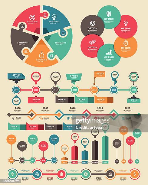 colorful buttons timeline with set of icons high-res... Historical Timeline Infographic Photos and Premium High Res Pictures ...