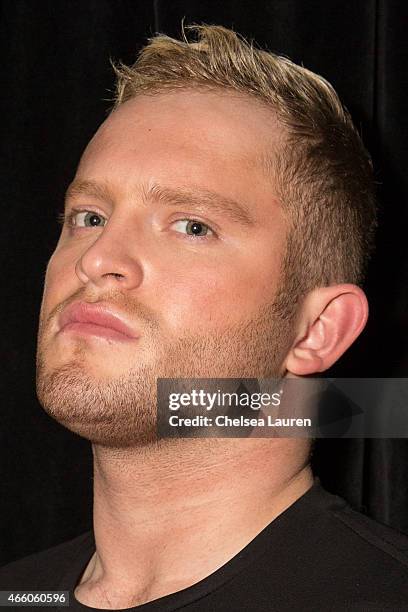 Designer August Getty attends the Kode Mag spring issue release party at The Standard Hotel on March 12, 2015 in Los Angeles, California.