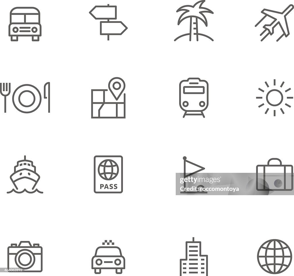 Icon Set, Travel