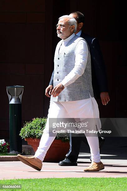 Prime Minister Narendra Modi after meeting with West Bengal Chief Minister Mamata Banerjee and her delegation in New Delhi.