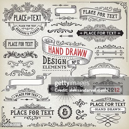 Hand Drawn Banners,Badges and Frames Hand Drawn Banners,Badges and Frames