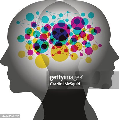 Minds Shared Networked Minds High-Res Vector Graphic - Getty Images