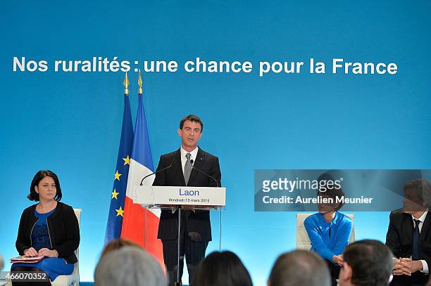 Sylvia Pinel French Minister of Housing, French Prime Minister Manuel Valls, Najat Vallaud-Belkacem, French Minister of National Education, Higher...