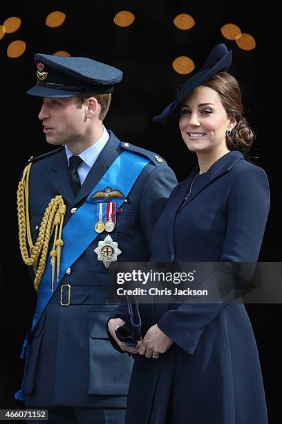 Prince William, Duke of Cambridge and Catherine, Duchess of Cambridge depart a Service of Commemoration for troops who were stationed in Afghanistan...