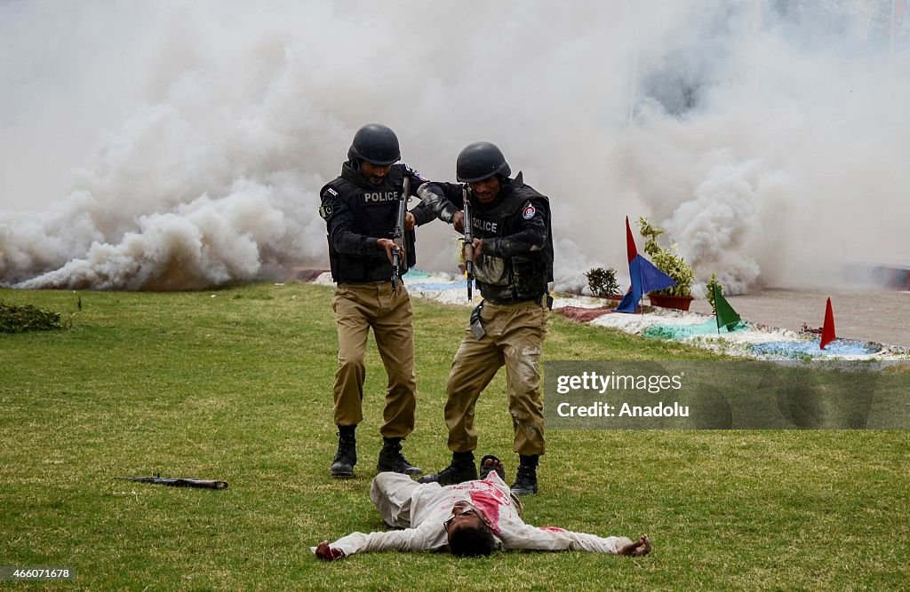 Graduation ceremony at police academy in Karachi