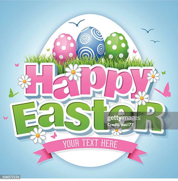 happy easter - easter background stock illustrations