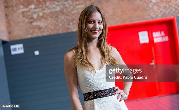 Spanish actress Michelle Jenner attends the 'Mas Alla del Jardin' photocall at Maradero on March 13, 2015 in Madrid, Spain.