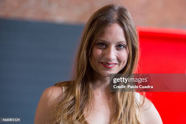 Spanish actress Michelle Jenner attends the 'Mas Alla del Jardin' photocall at Maradero on March 13, 2015 in Madrid, Spain.