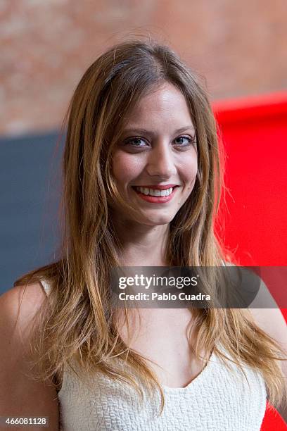 Spanish actress Michelle Jenner attends the 'Mas Alla del Jardin' photocall at Maradero on March 13, 2015 in Madrid, Spain.