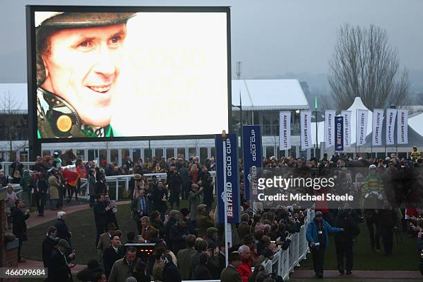 McCoy enters the winners enclosure on Ned Buntline after finishing fourth in his last ever ride at Cheltenham before retiring at the end of the...