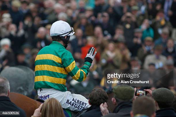 Tony McCoy rides his last race at Cheltenham on Ned Buntline finishing fourth before retiring at the end of the season during Gold Cup day at the...