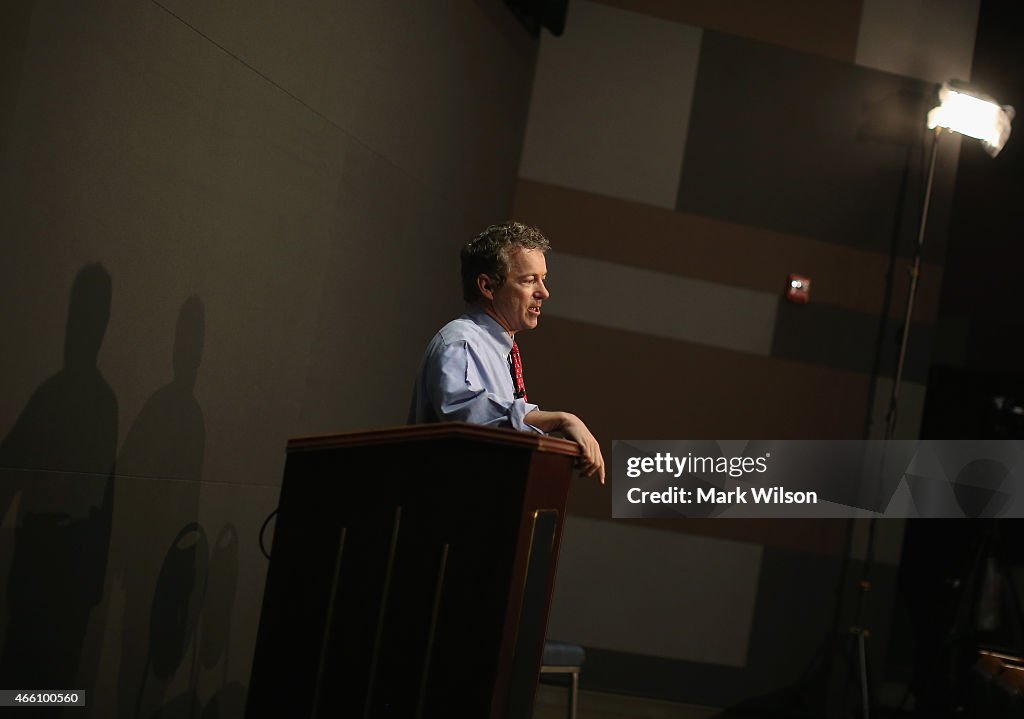 Rand Paul Gives Talk On Reforming Criminal Justice System
