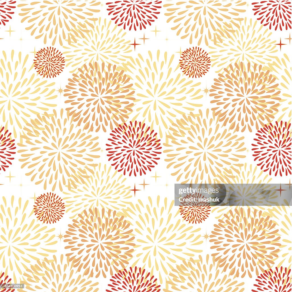 Vector images of circular flowers