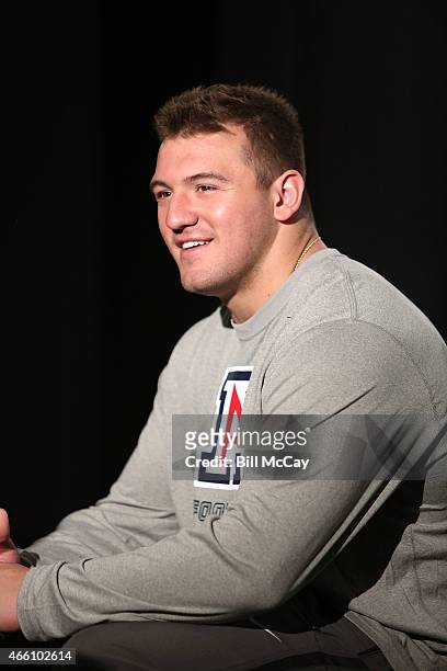 Scooby Wright III winner of the Chuck Bednarik Award for College Defensive Player of the Year attends the 78th Annual Maxwell Football Club Awards...