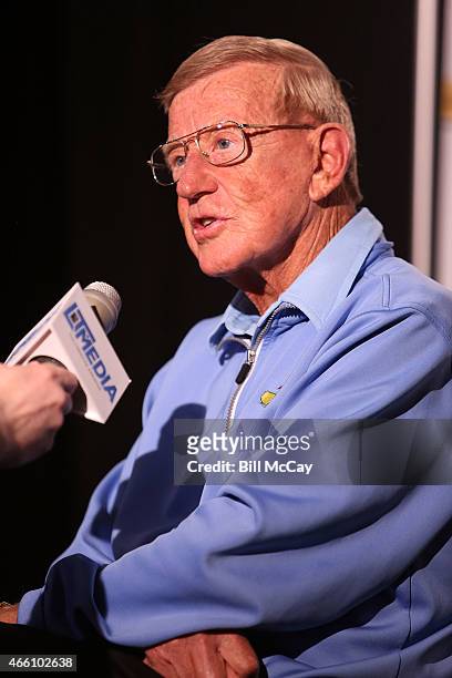 Lou Holtz winner of the Reds Bagnell Award for contribution to the game of Football attends the 78th Annual Maxwell Football Club Awards Gala Press...