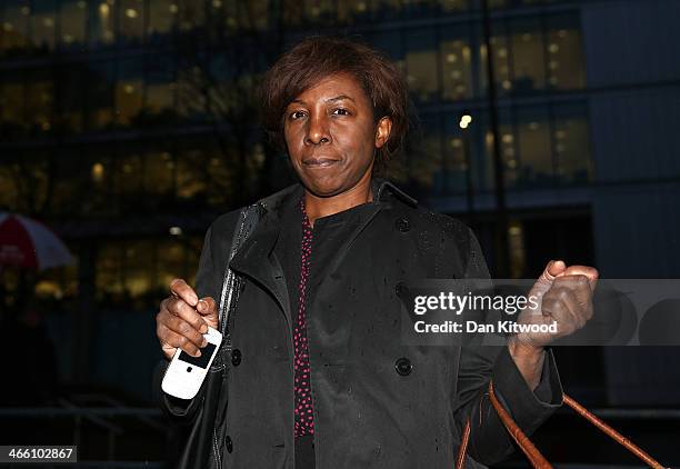 Constance Briscoe, a barrister and part-time judge, leaves Southwark Crown Court on January 31, 2014 in London, England. Ms Briscoe is accused of...