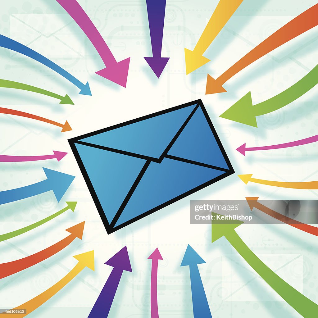 Sobrecarga de e-mail de Spam-computador comunicação