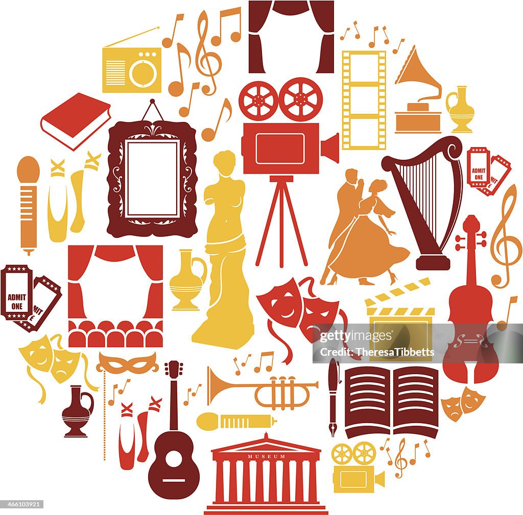 Entertainment And Culture Icon Set High-Res Vector Graphic - Getty