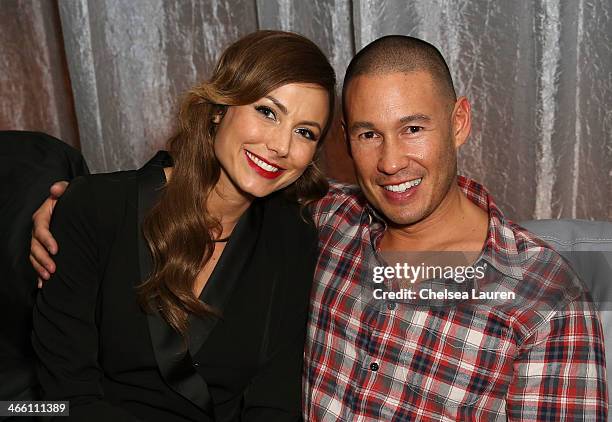 Stacy Keibler and Jared Pobre attend CIROC presents Bootsy Bellows at the Liquid Cellar on January 31, 2014 in New York City.