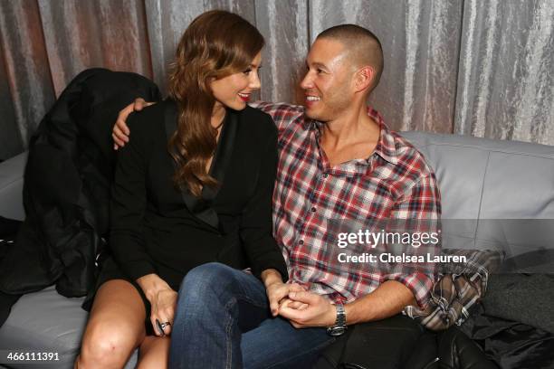 Stacy Keibler and Jared Pobre attend CIROC presents Bootsy Bellows at the Liquid Cellar on January 31, 2014 in New York City.